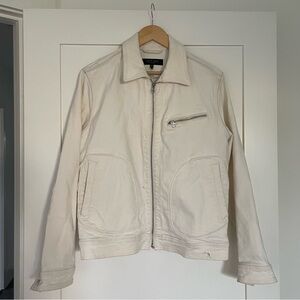 rag & bone Off-White Lightweight Cotton Jacket